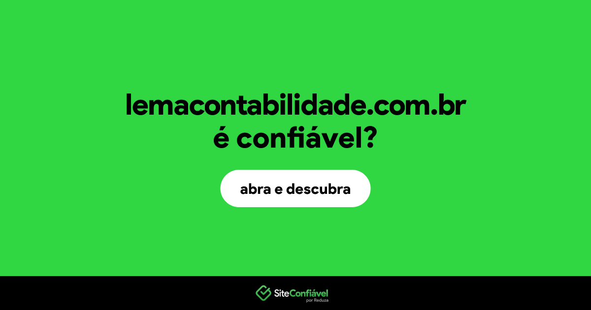O site lemacontabilidade.com.br é confiável?