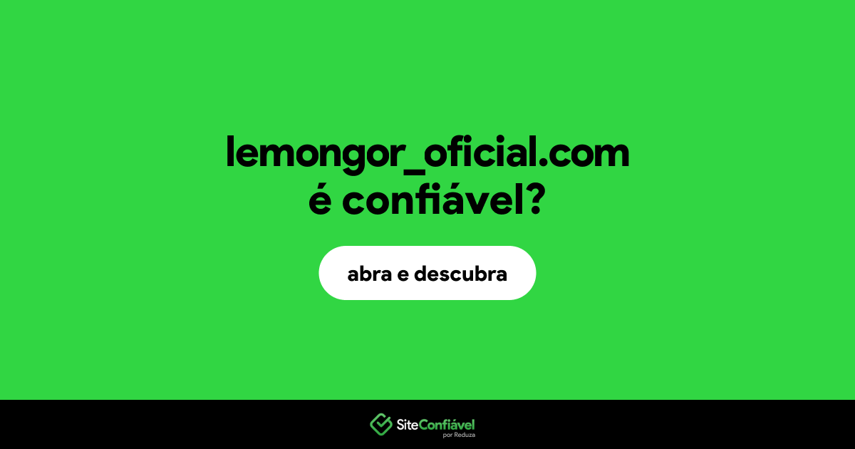 O site lemongor_oficial.com é confiável?