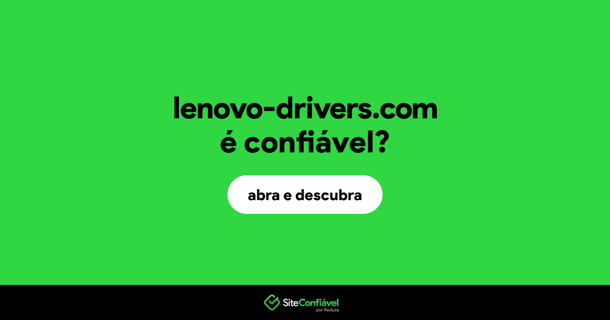 O site lenovo-drivers.com é confiável?