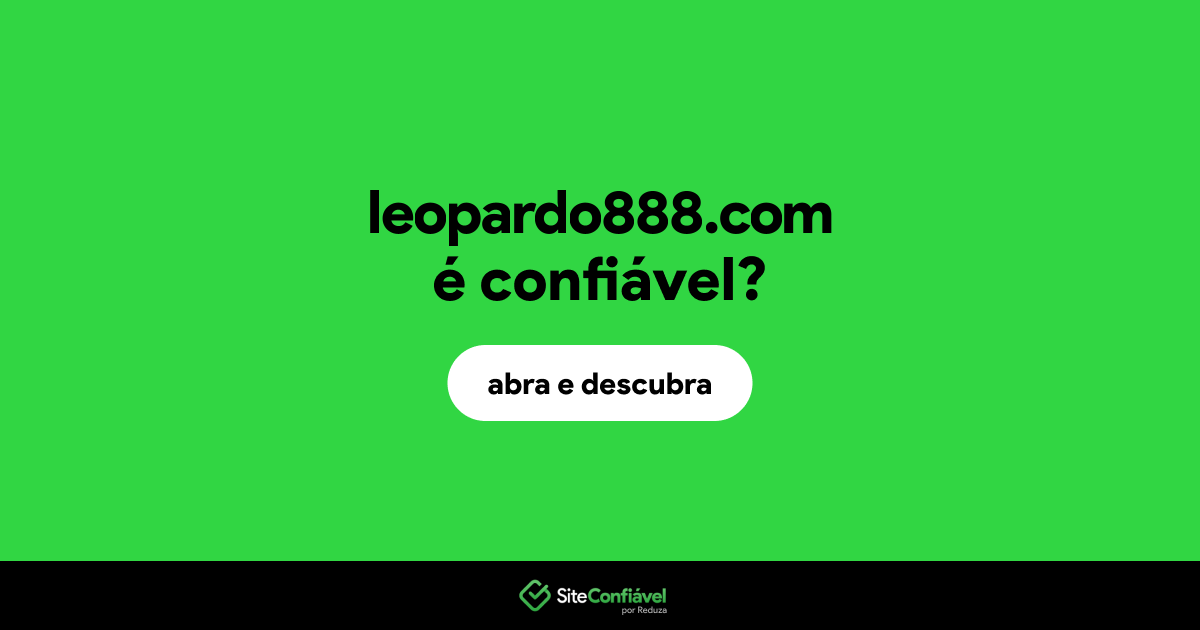 O site leopardo888.com é confiável?