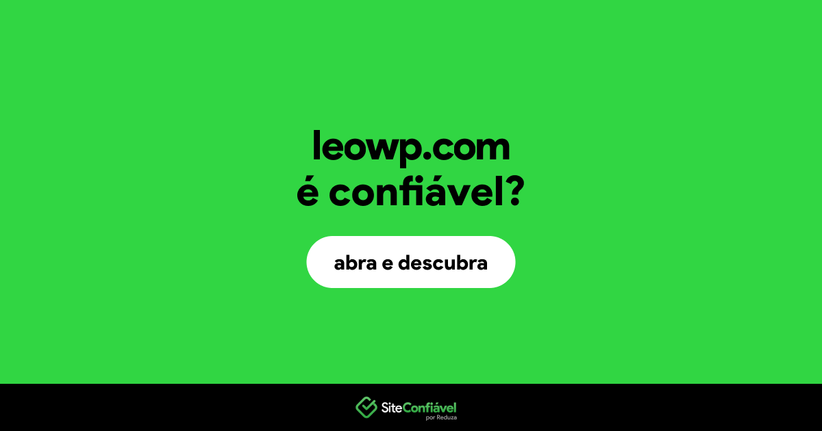 O site leowp.com é confiável?