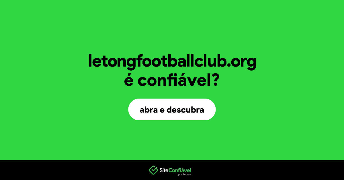 O site letongfootballclub.org é confiável?