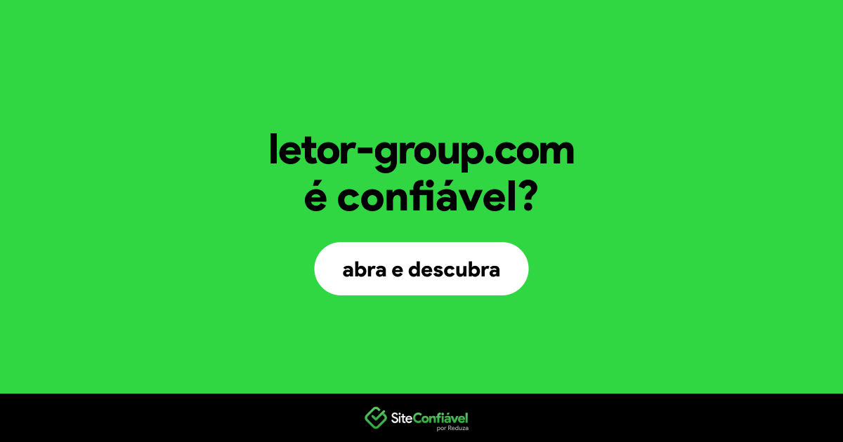 O site letor-group.com é confiável?
