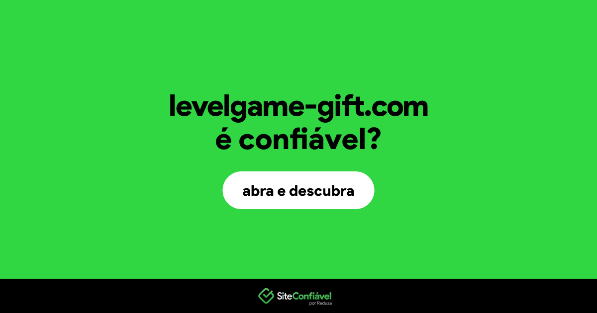 O site levelgame-gift.com é confiável?
