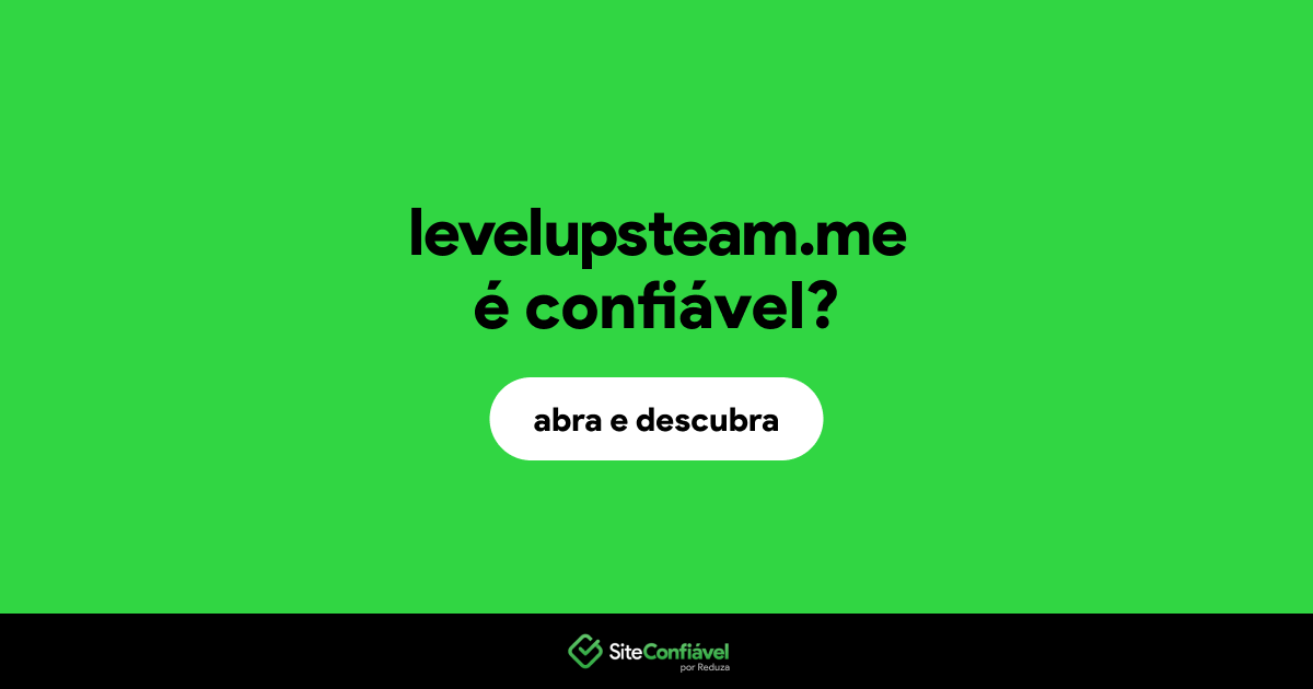 O site levelupsteam.me é confiável?