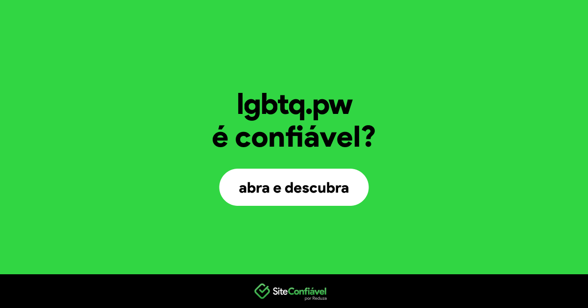 O site lgbtq.pw é confiável?