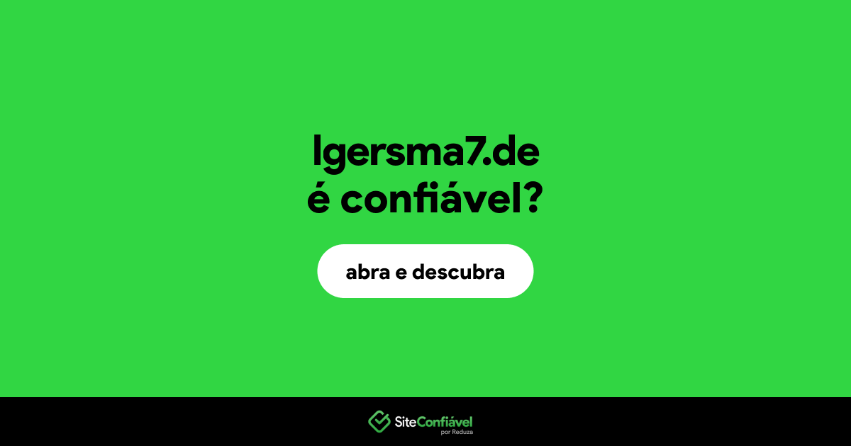 O site lgersma7.de é confiável?