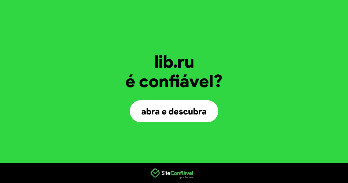 O site lib.ru é confiável?