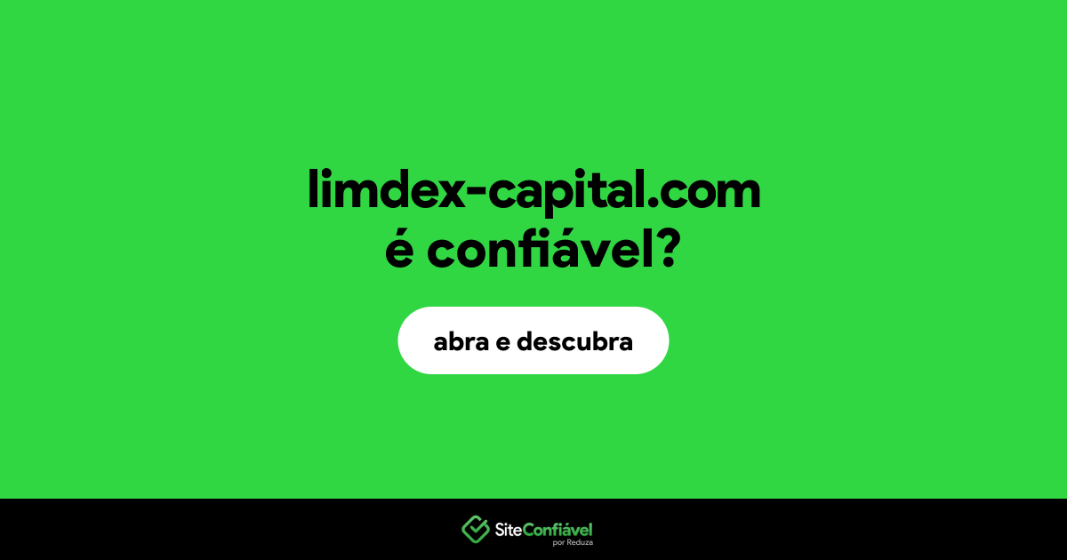 O site limdex-capital.com é confiável?