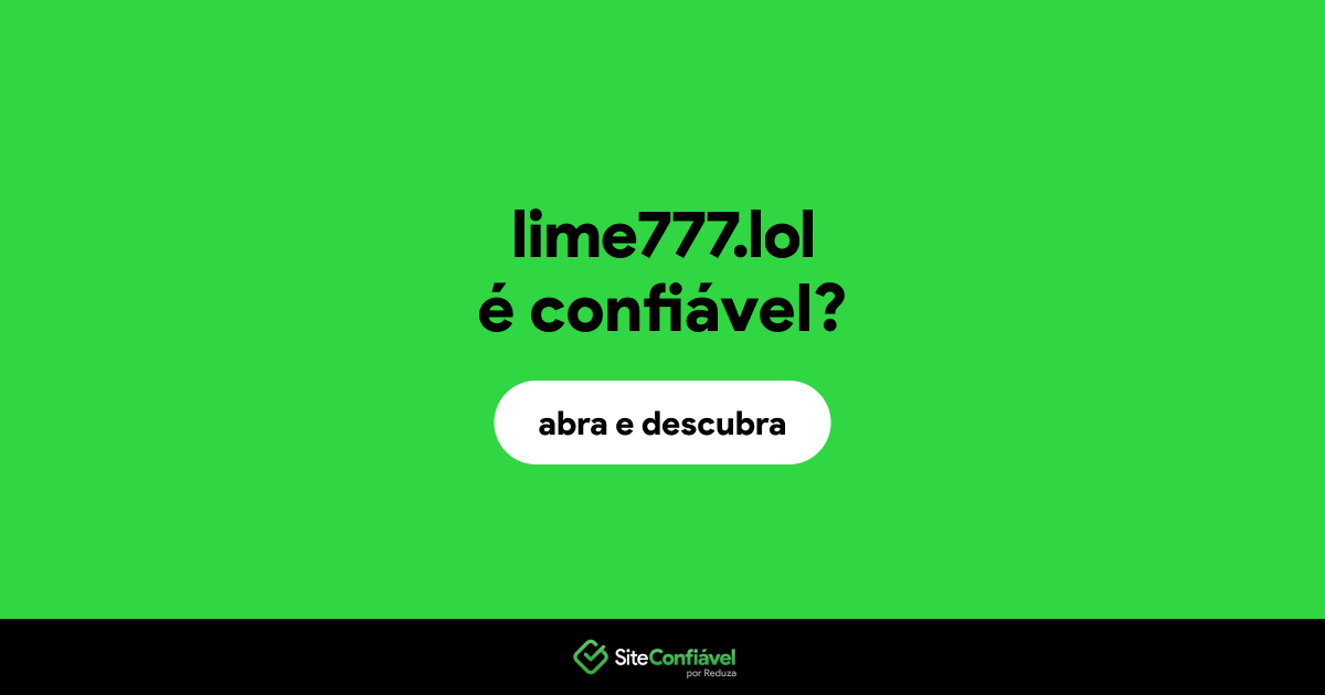 O site lime777.lol é confiável?