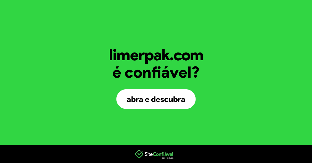 O site limerpak.com é confiável?