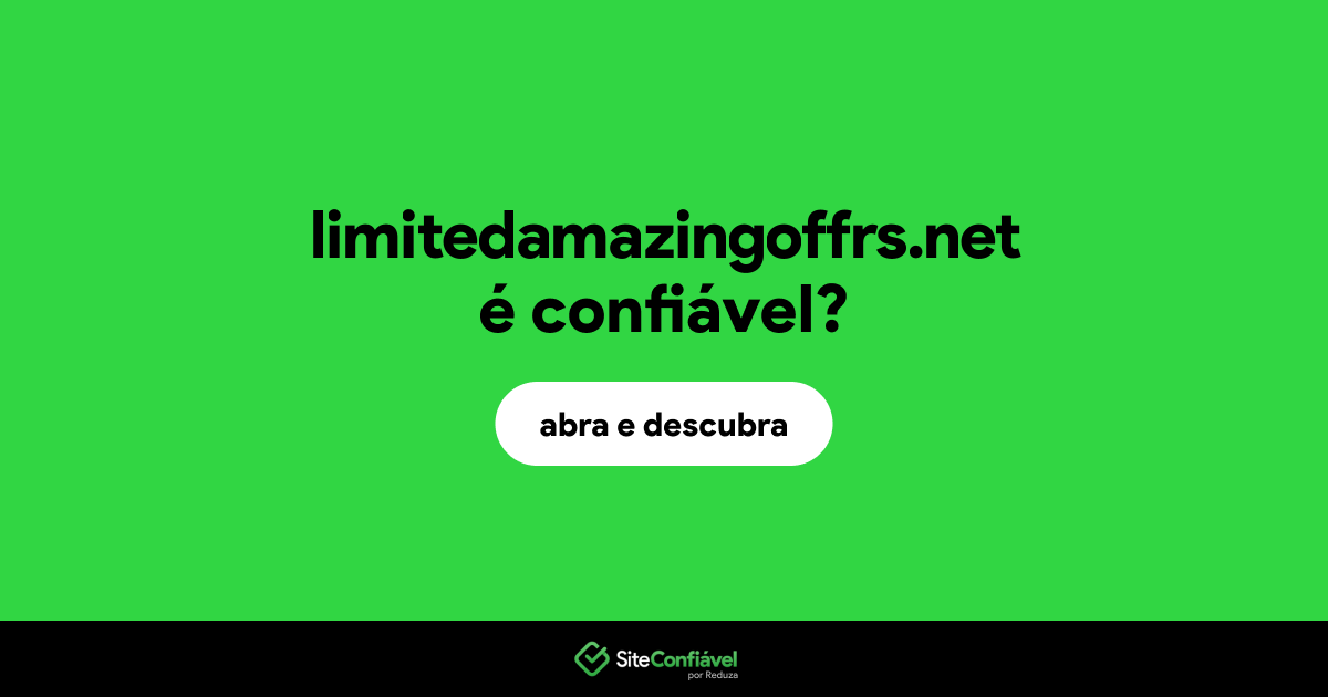 O site limitedamazingoffrs.net é confiável?