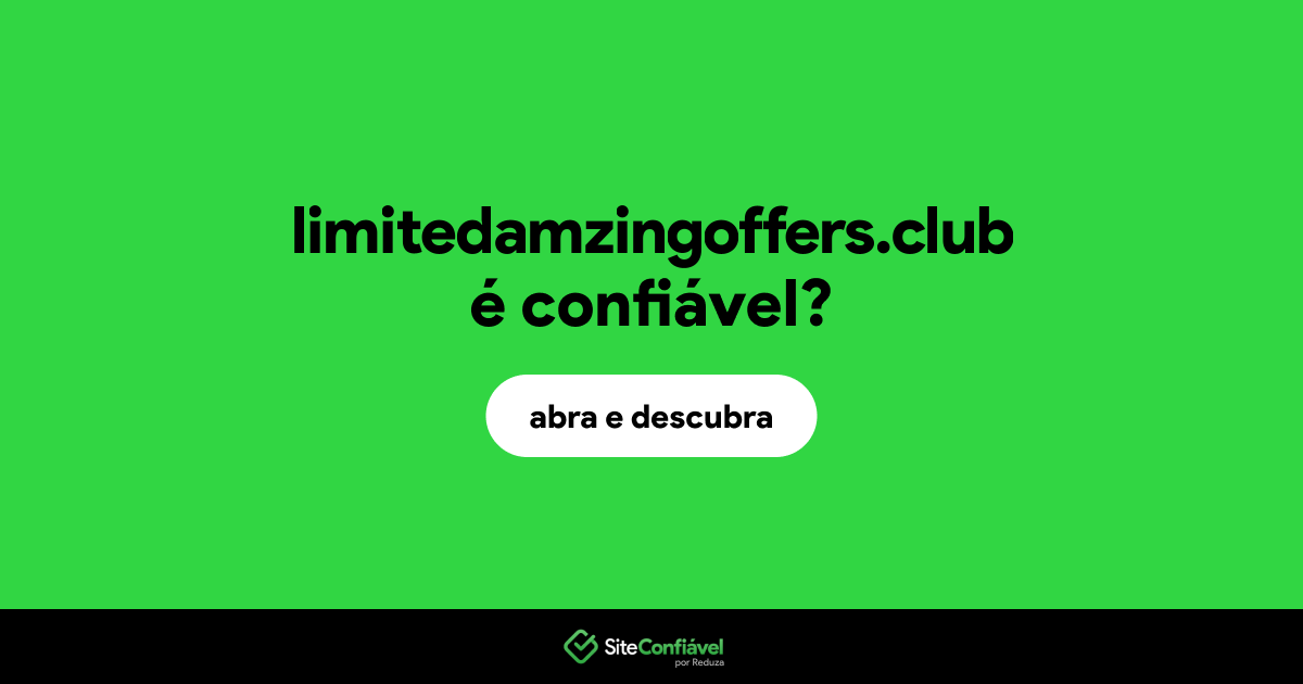 O site limitedamzingoffers.club é confiável?
