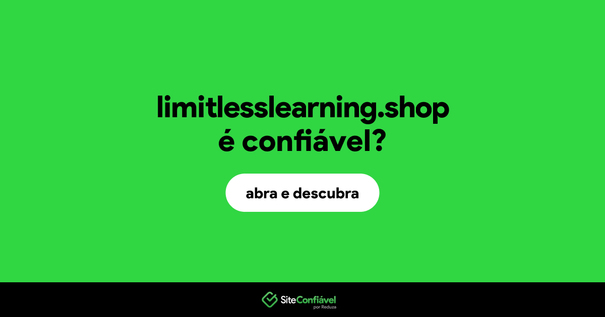 O site limitlesslearning.shop é confiável?