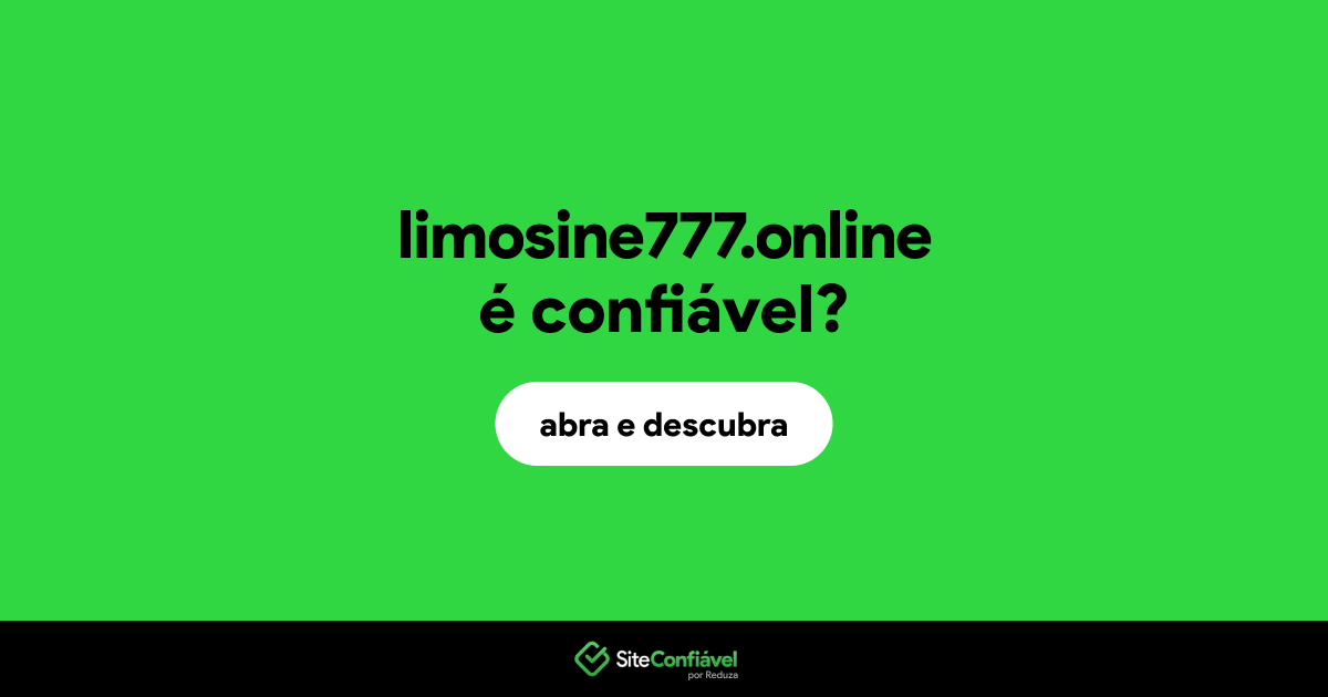 O site limosine777.online é confiável?