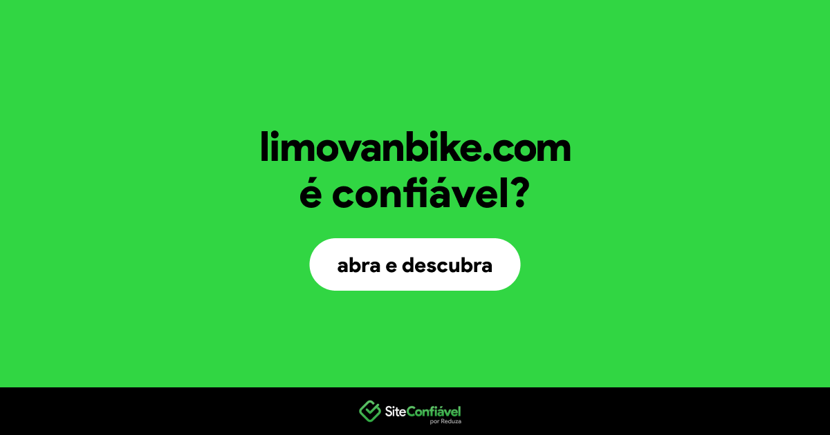 O site limovanbike.com é confiável?