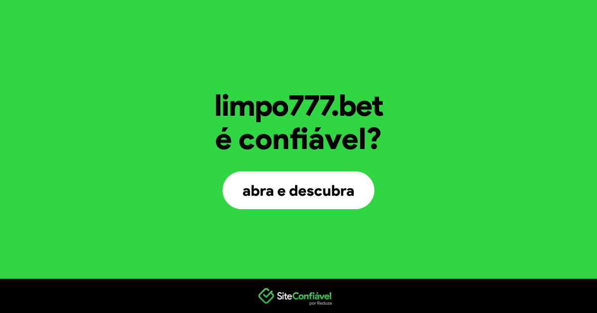 O site limpo777.bet é confiável?