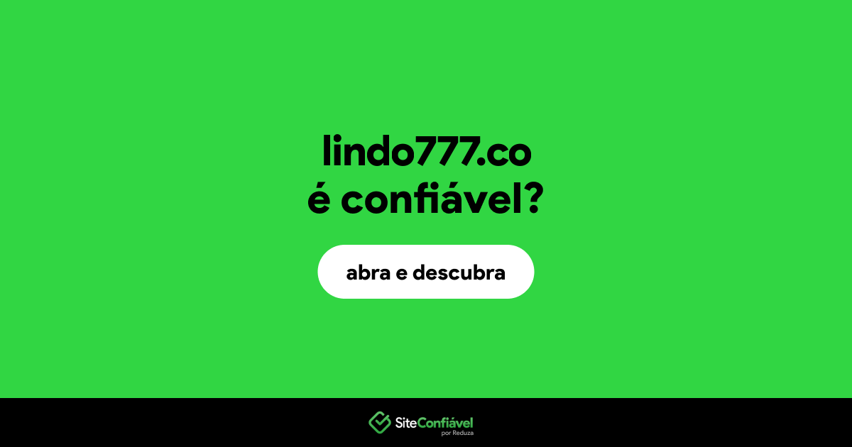 O site lindo777.co é confiável?