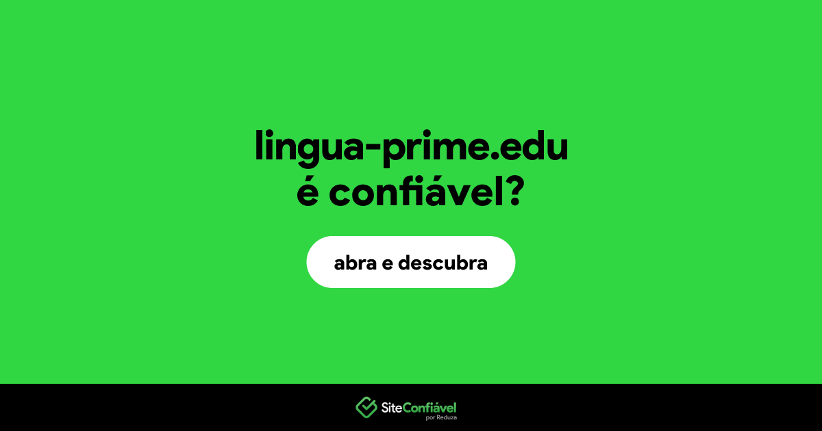 O site lingua-prime.edu é confiável?