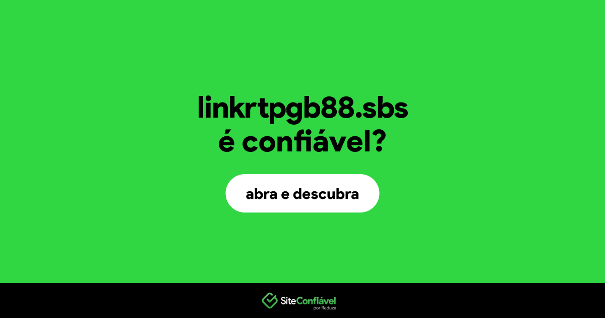 O site linkrtpgb88.sbs é confiável?