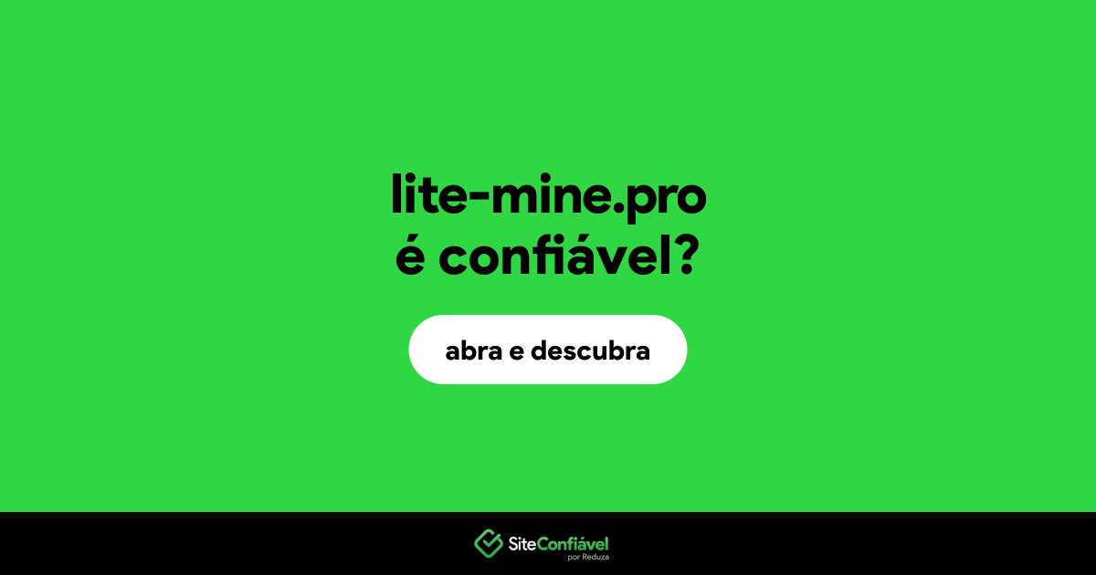 O site lite-mine.pro é confiável?