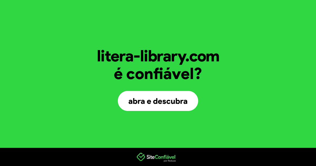 O site litera-library.com é confiável?