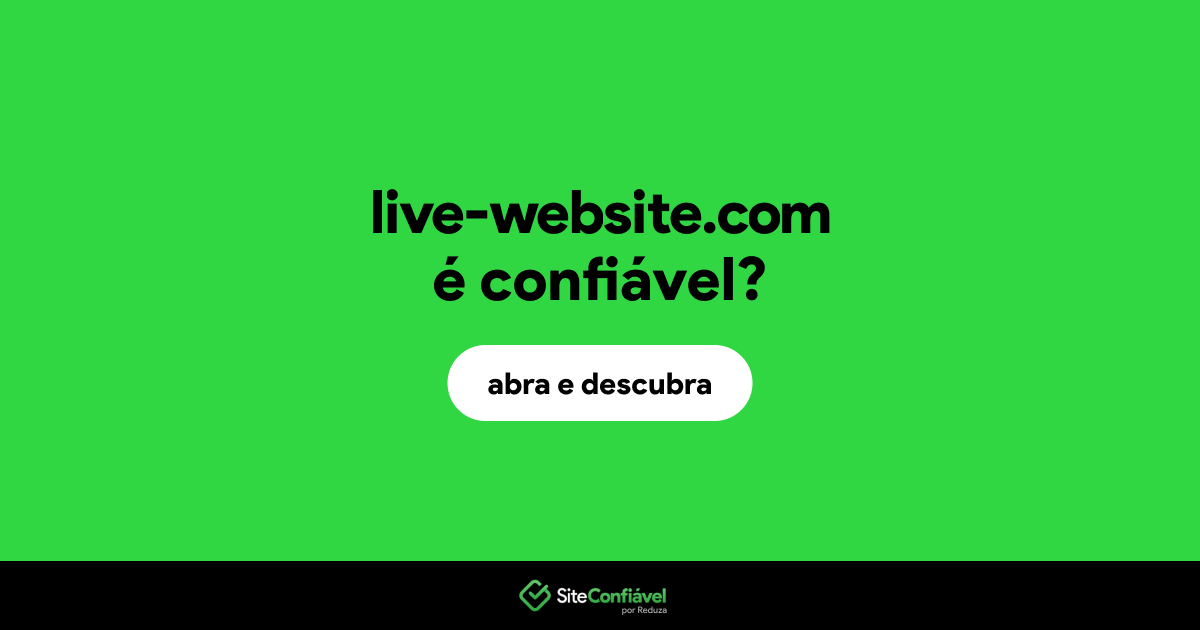 O site live-website.com é confiável?
