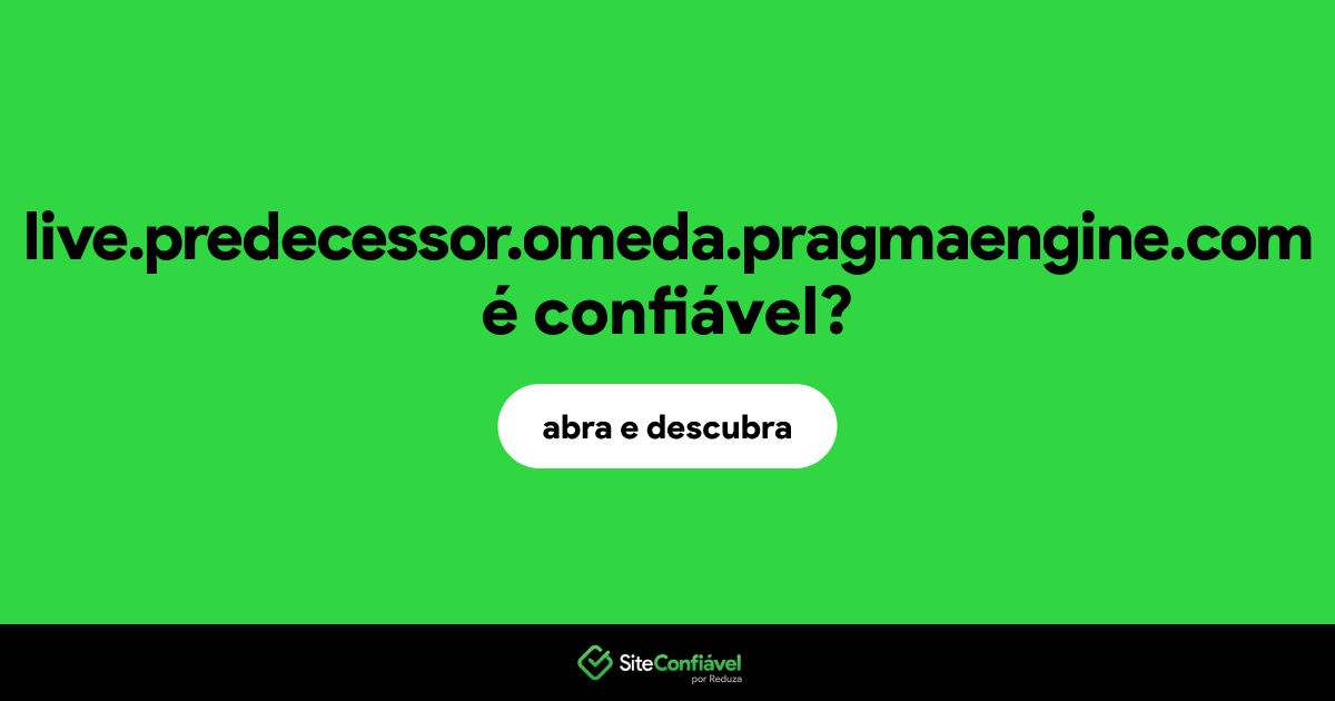 O site live.predecessor.omeda.pragmaengine.com é confiável?