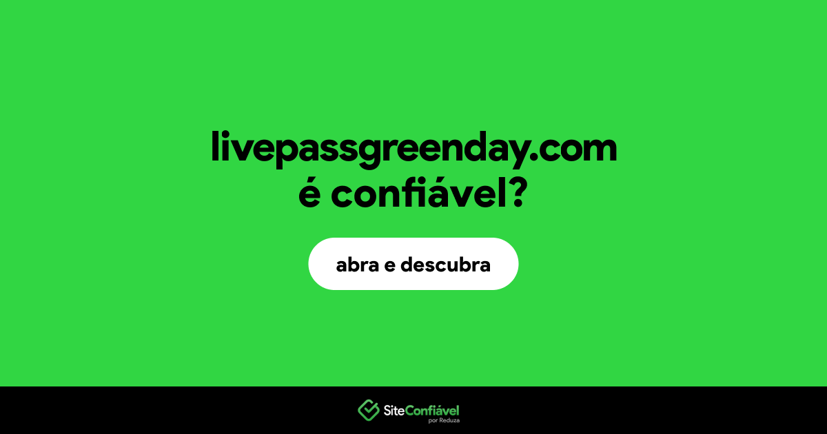 O site livepassgreenday.com é confiável?