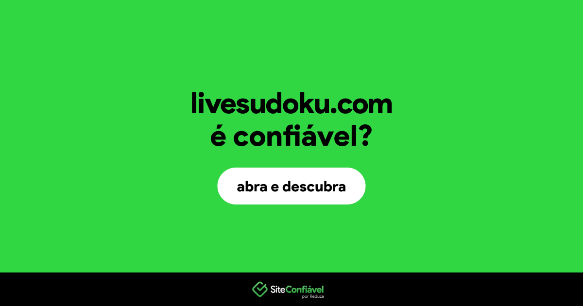 O site livesudoku.com é confiável?