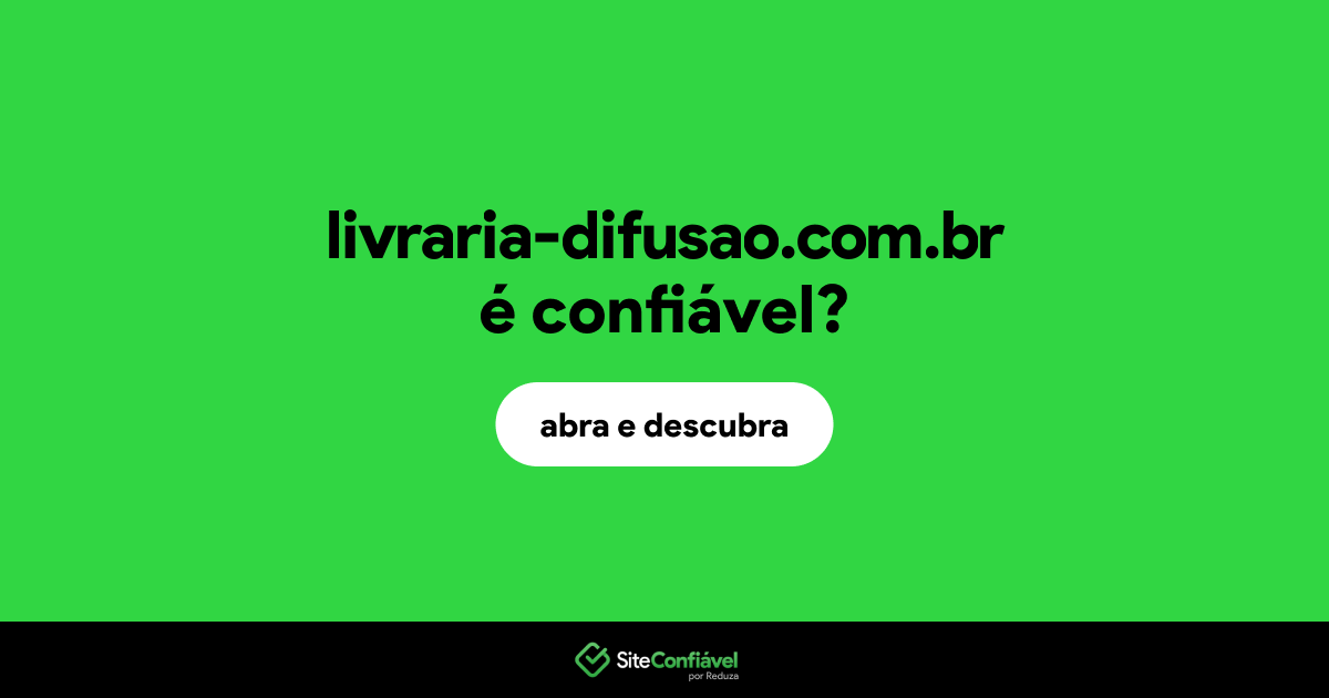 O site livraria-difusao.com.br é confiável?