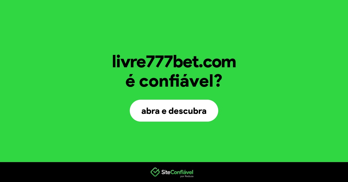 O site livre777bet.com é confiável?