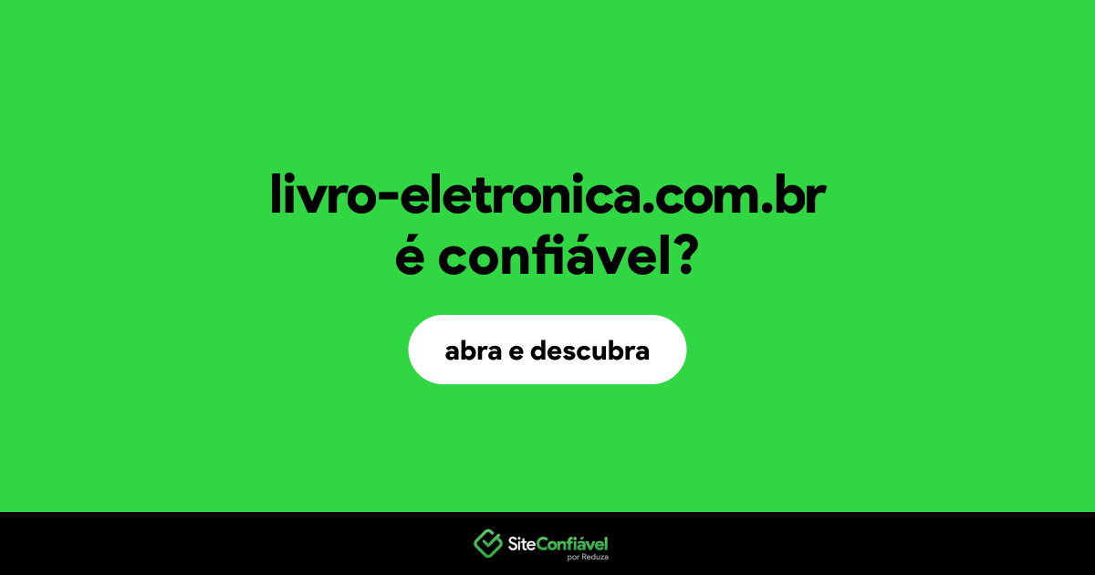 O site livro-eletronica.com.br é confiável?