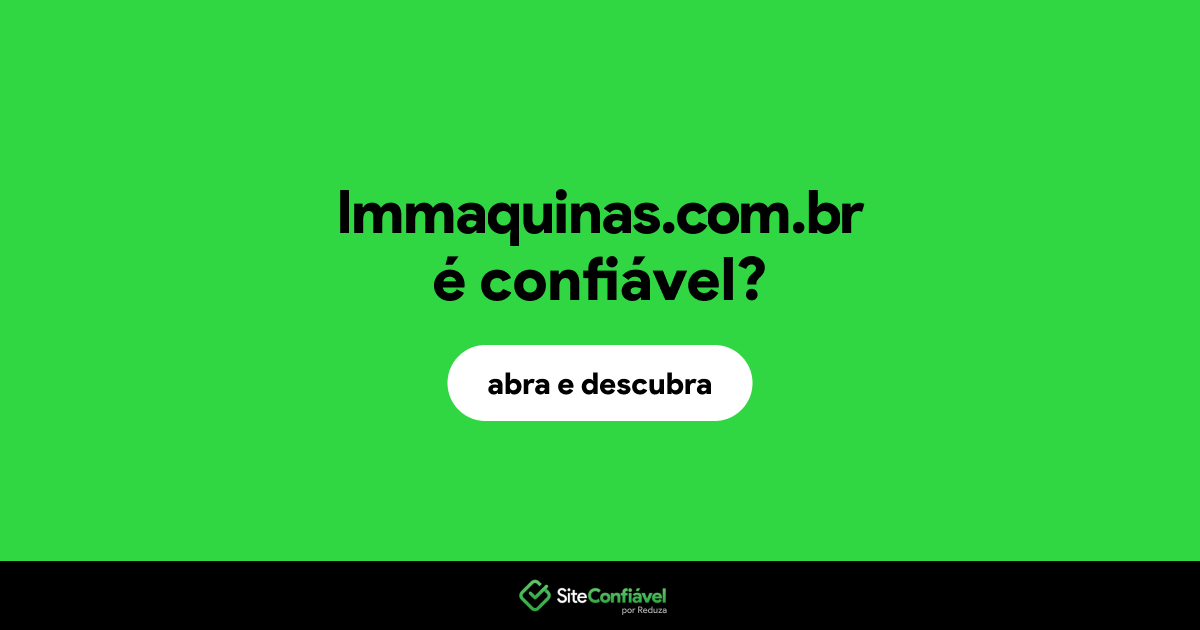 O site lmmaquinas.com.br é confiável?