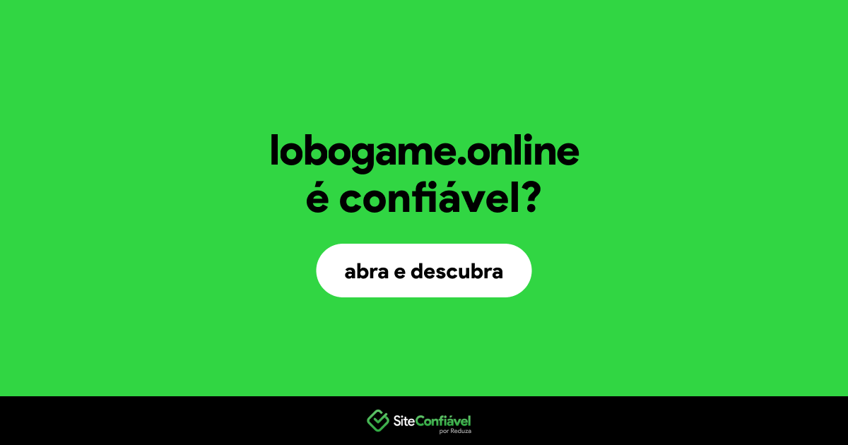 O site lobogame.online é confiável?