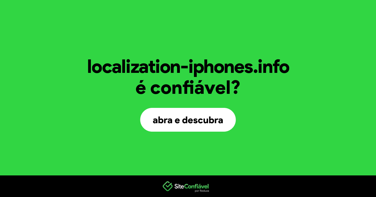 O site localization-iphones.info é confiável?