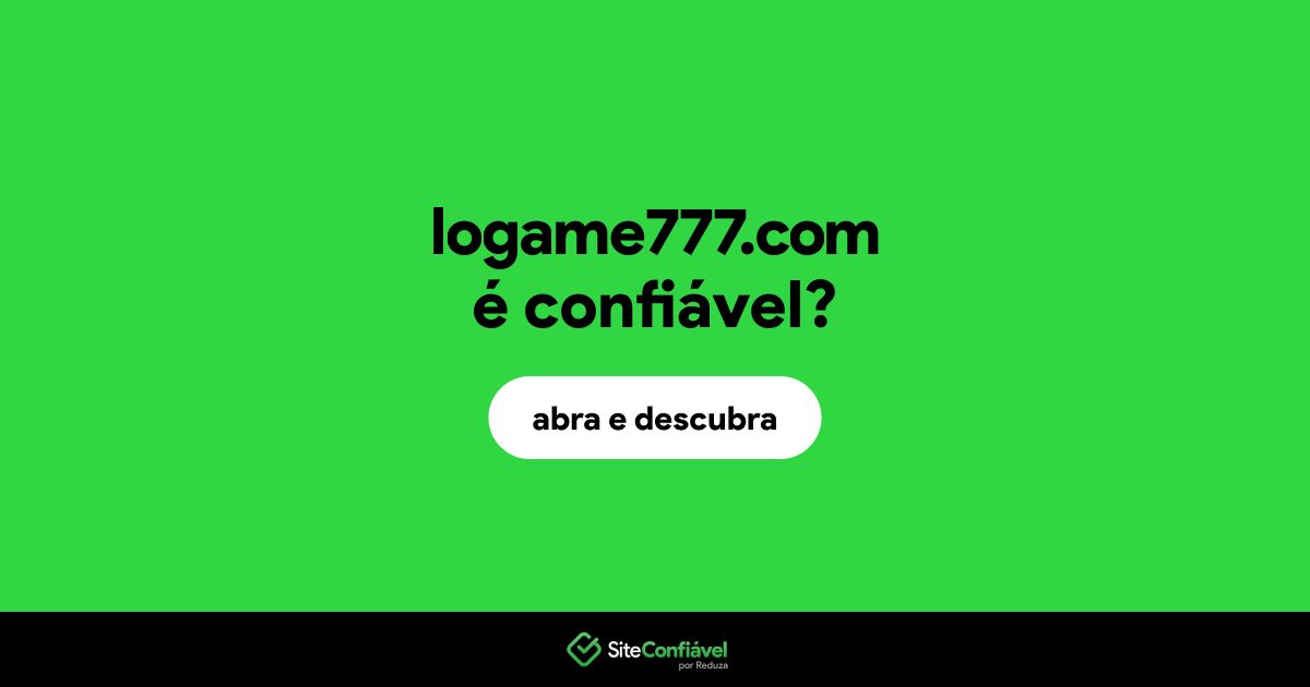 O site logame777.com é confiável?