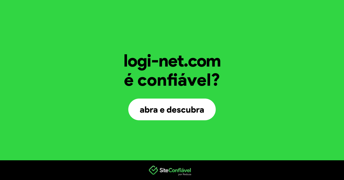O site logi-net.com é confiável?