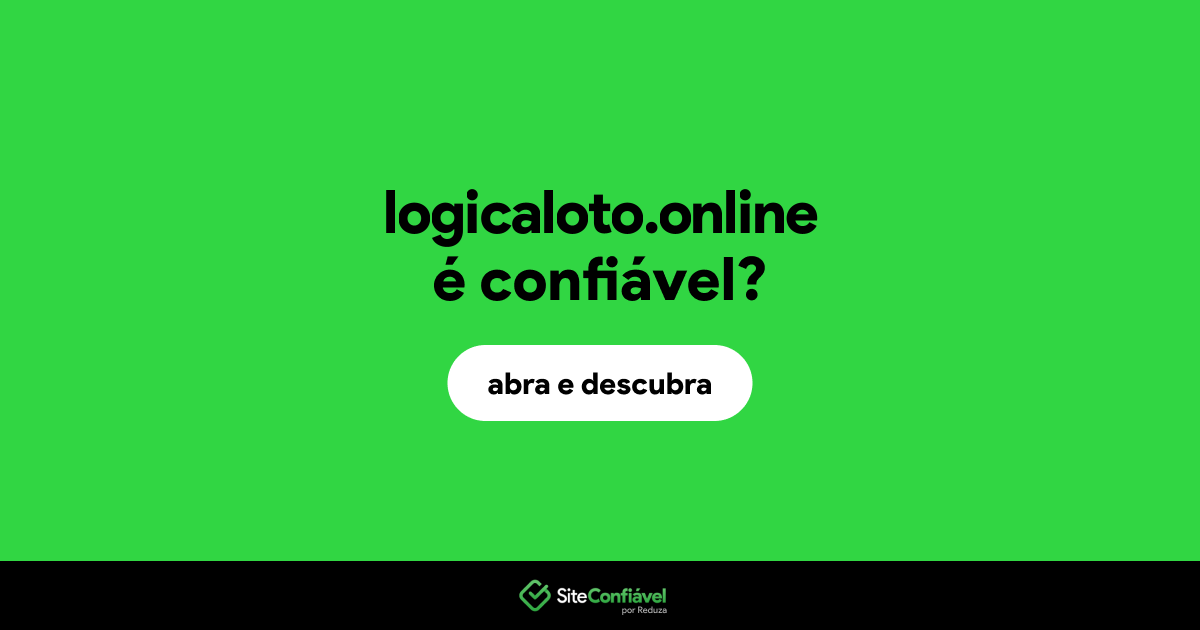 O site logicaloto.online é confiável?