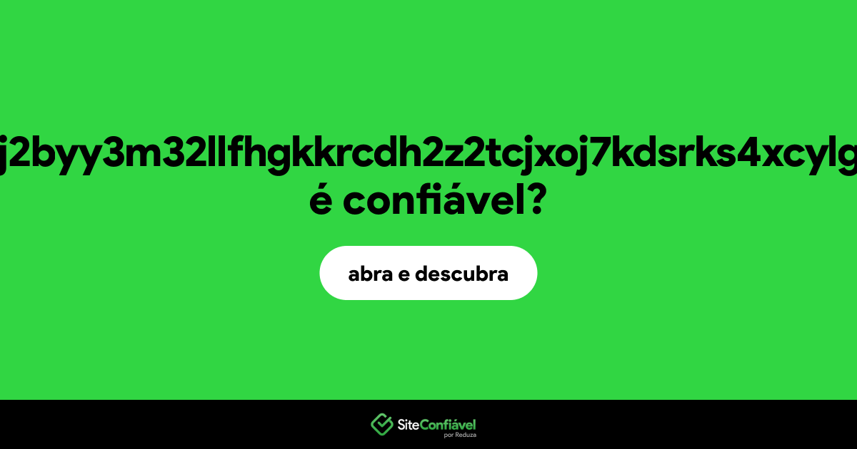 O site lolipornx4j2byy3m32llfhgkkrcdh2z2tcjxoj7kdsrks4xcylgfiad.onion é confiável?