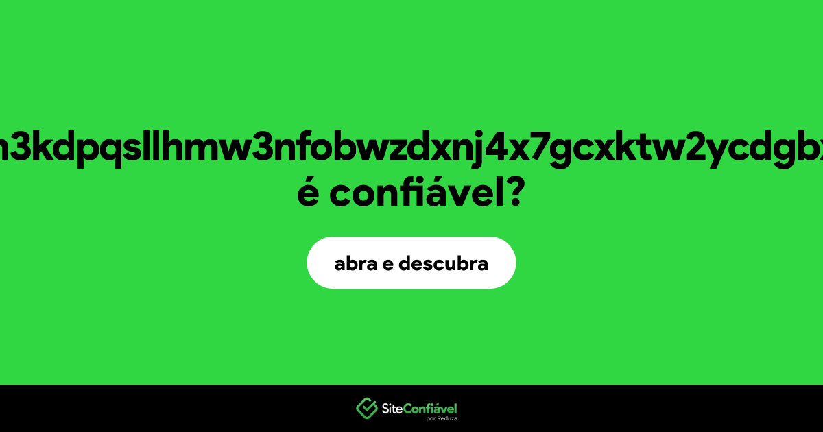 O site loliprnpf7y3h3kdpqsllhmw3nfobwzdxnj4x7gcxktw2ycdgbxrh3yd.onion é confiável?