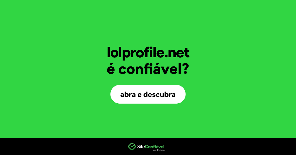 O site lolprofile.net é confiável?