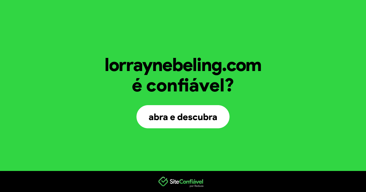 O site lorraynebeling.com é confiável?