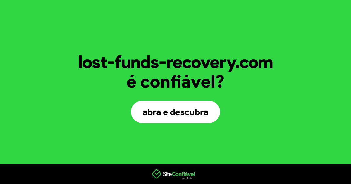 O site lost-funds-recovery.com é confiável?