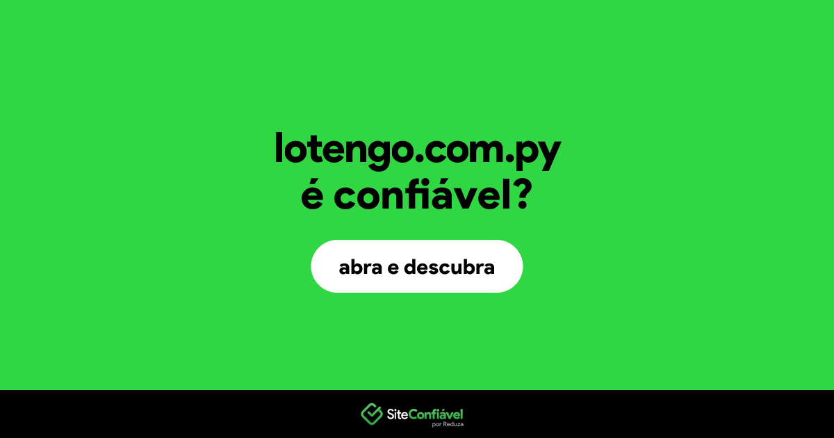 O site lotengo.com.py é confiável?