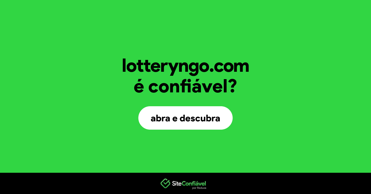 O site lotteryngo.com é confiável?