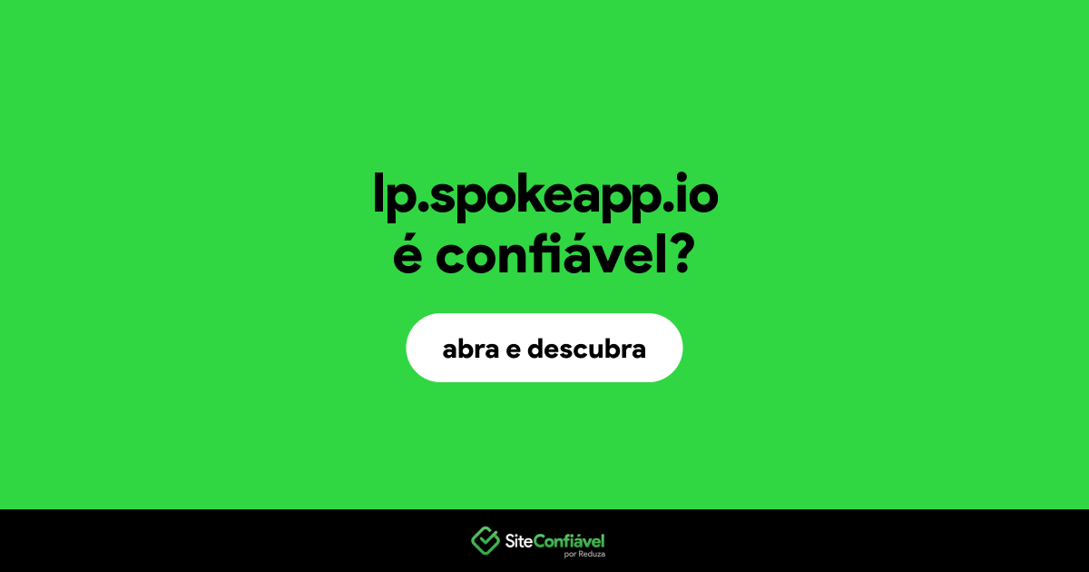 O site lp.spokeapp.io é confiável?