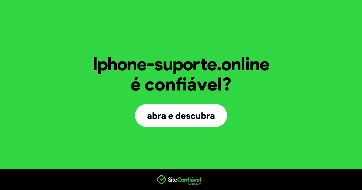 O site lphone-suporte.online é confiável?