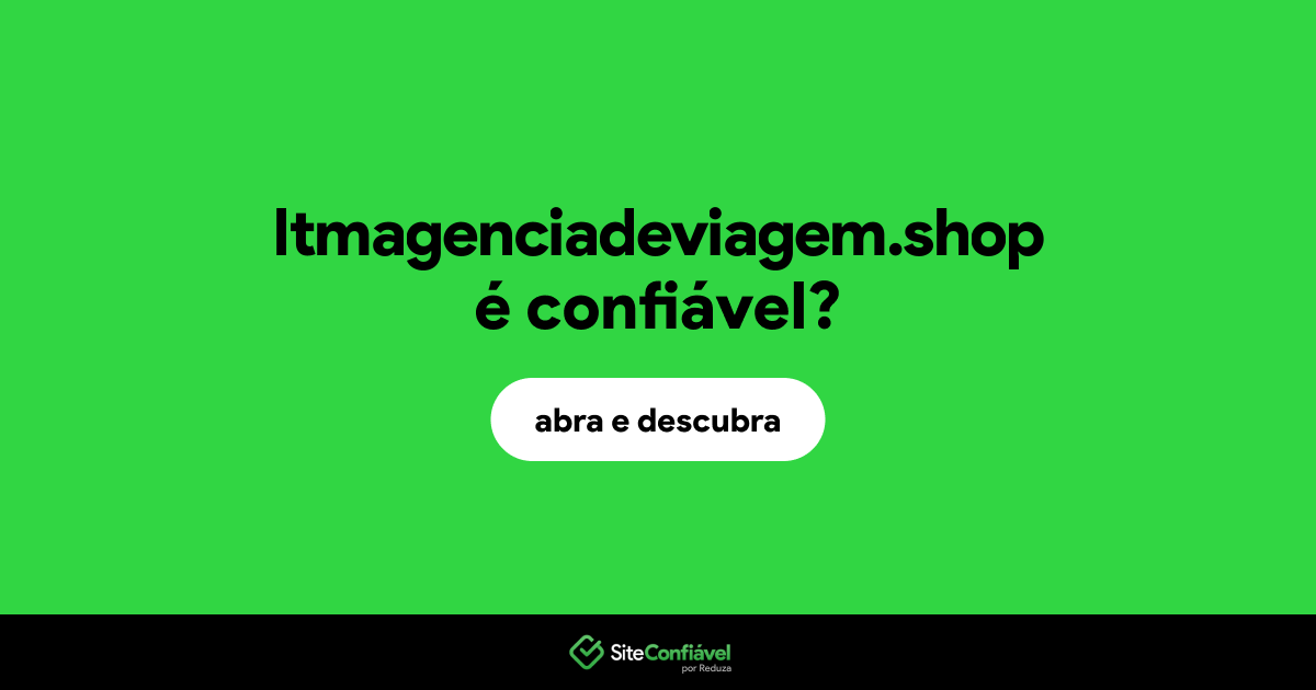 O site ltmagenciadeviagem.shop é confiável?