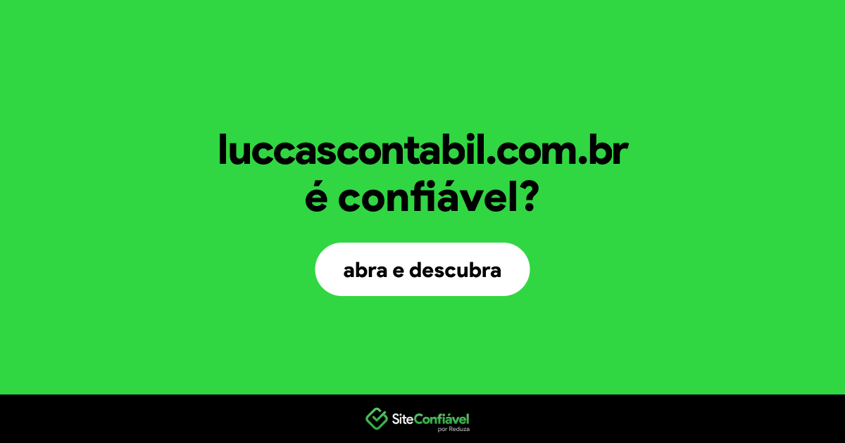 O site luccascontabil.com.br é confiável?